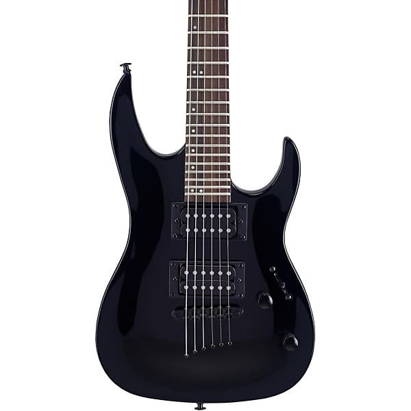 Mitchell MM100 Mini Double-Cutaway Short-Scale Electric Guitar - Black