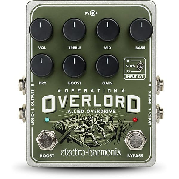 Electro-Harmonix Operation Overlord Overdrive Guitar Effects Pedal
