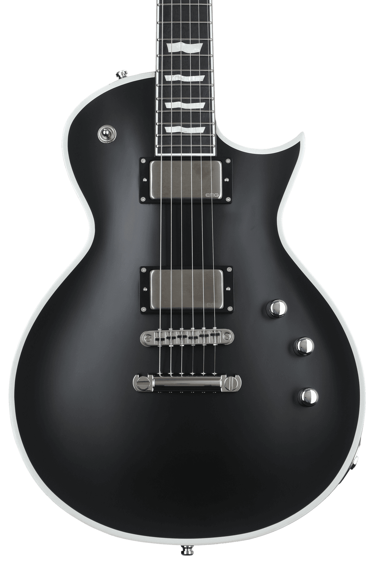 E-II Eclipse BB Electric Guitar - Black Satin, Dent and Scratch