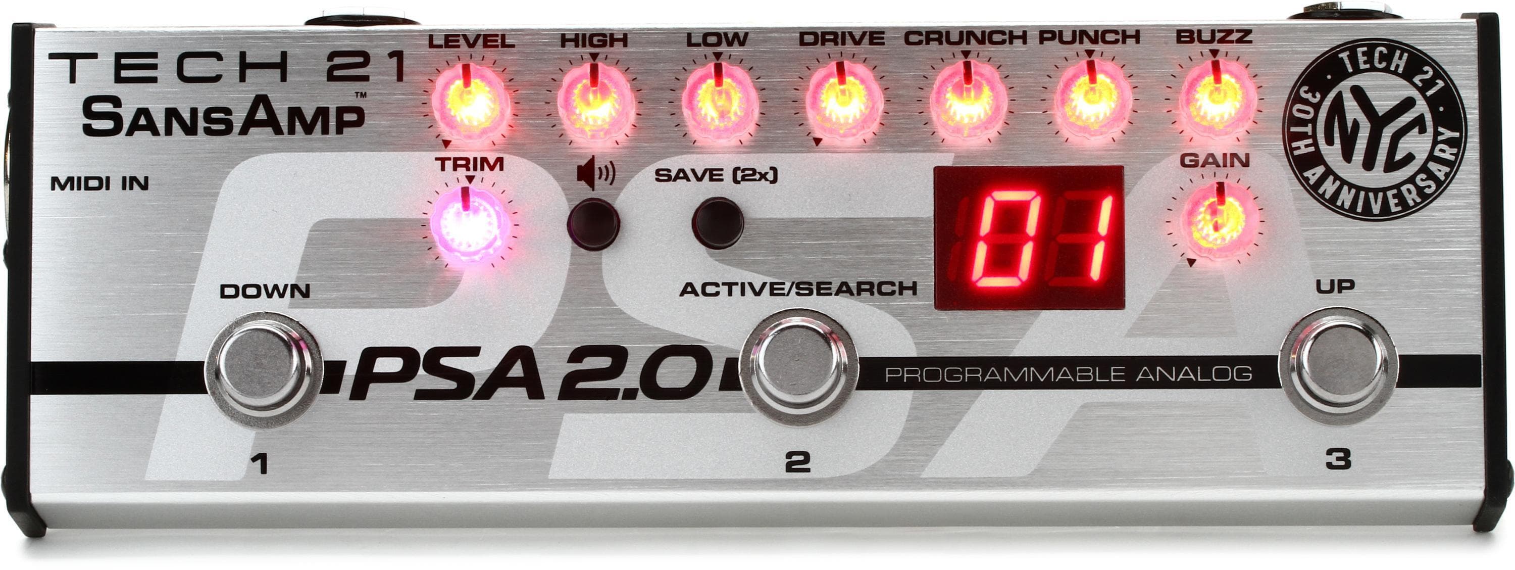 SansAmp PSA 2.0 Programmable Instrument Preamp Pedal