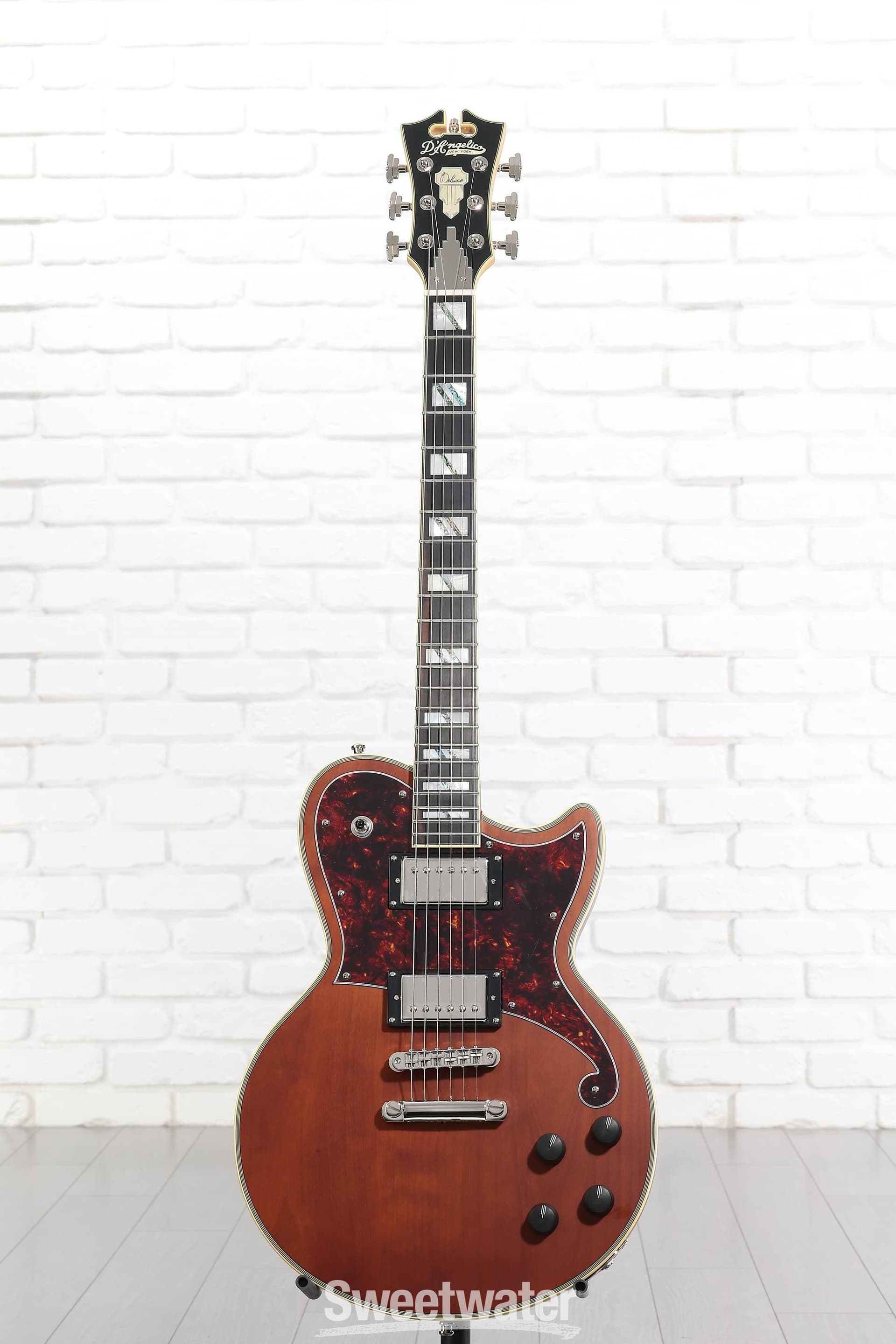 Deluxe Atlantic Electric Guitar - Matte Walnut with Stopbar Tailpiece