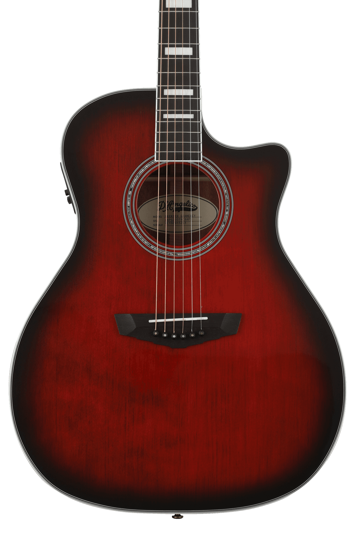 Premier Gramercy Acoustic-electric Guitar - Trans Black Cherry Burst