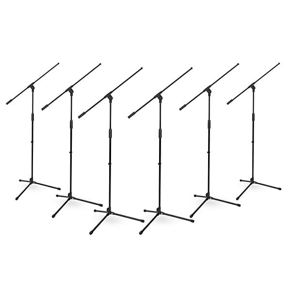 Musician's Gear Tripod Boom Microphone Stand 6-Pack