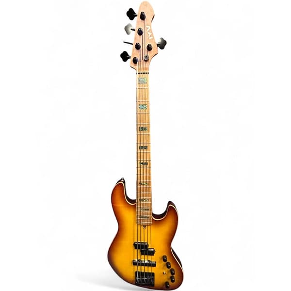 Used Iyv DOUBLE CUT JAZZ STYLE Tobacco Sunburst Electric Bass Guitar